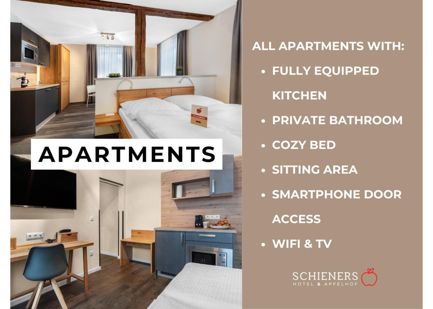Schieners Hotel & Apfelhof Apartments Wemding Eksteriør billede